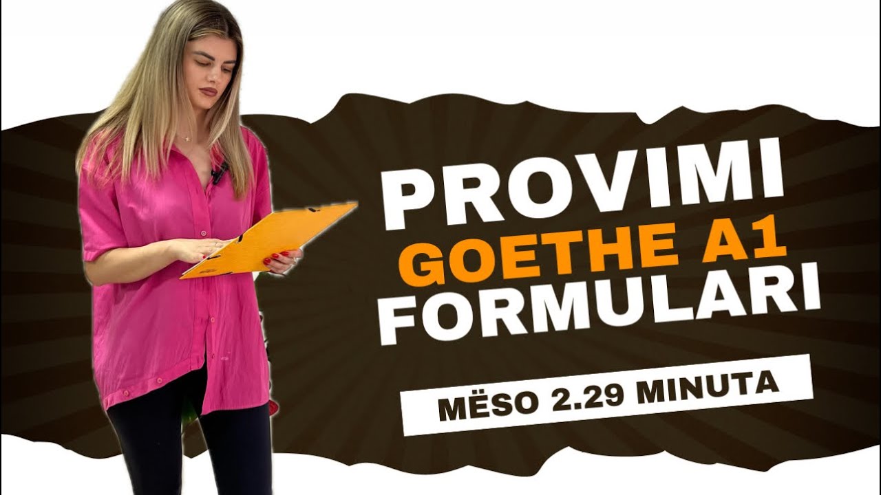 Provimi Goethe A1 || Formulari || Schreiben Teil A1 Goethe A1