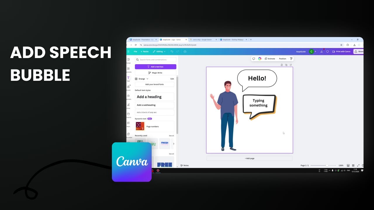 How to Easily Add Speech Bubble in Canva