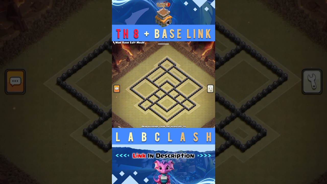TH8 WAR BASE 2025! New Meta Base Design for Clash Of Clans