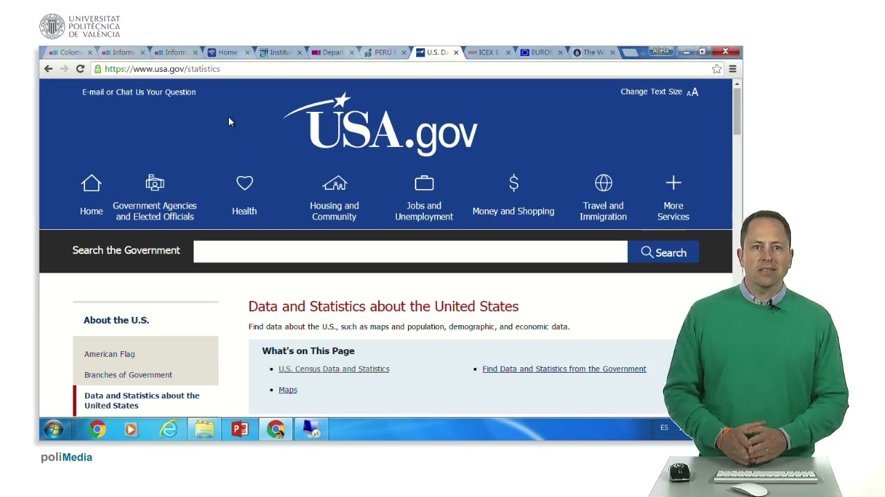5.16 Searching on the Internet. Latin America statistical information | 63/97 | UPV