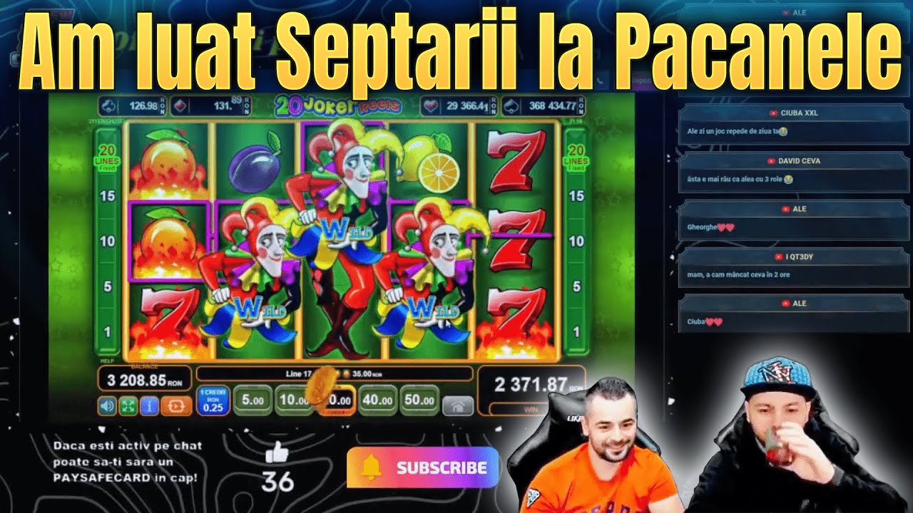 🔥 Au venit aia rosii la 20 Joker Reels. Septarii la Pacanele  🔥