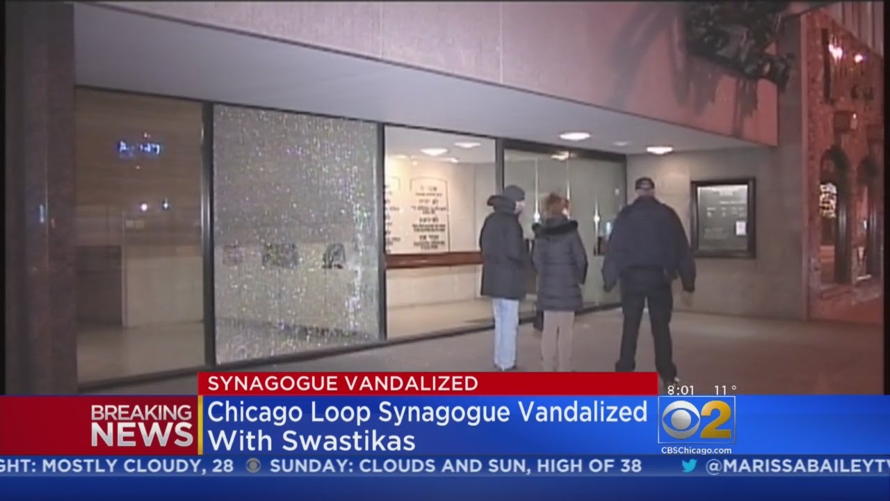 Chicago Loop Synagogue Gets Vandalized With Swastikas