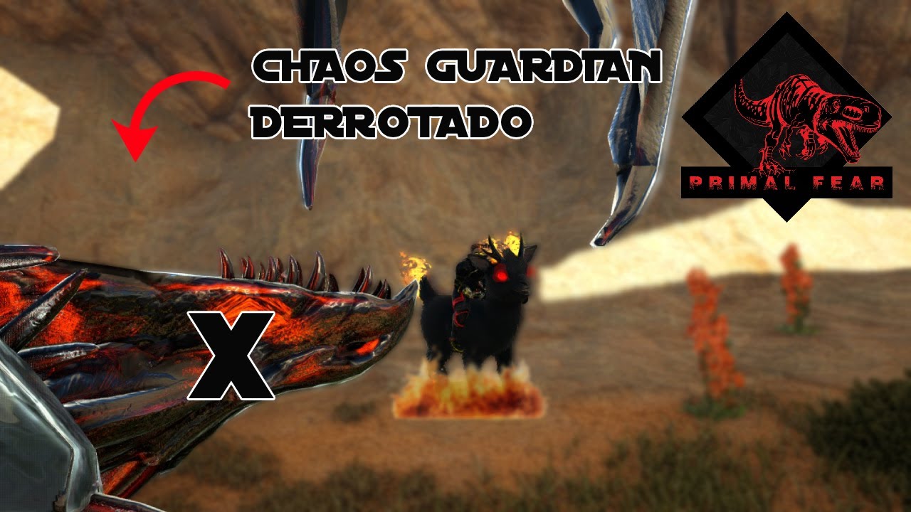 DERROTEI O CHAOS GUARDIAN COM UM DEMONIC SHINEHORN (MUITO FÁCIL) | ARK PRIMAL FEAR |– EP 21