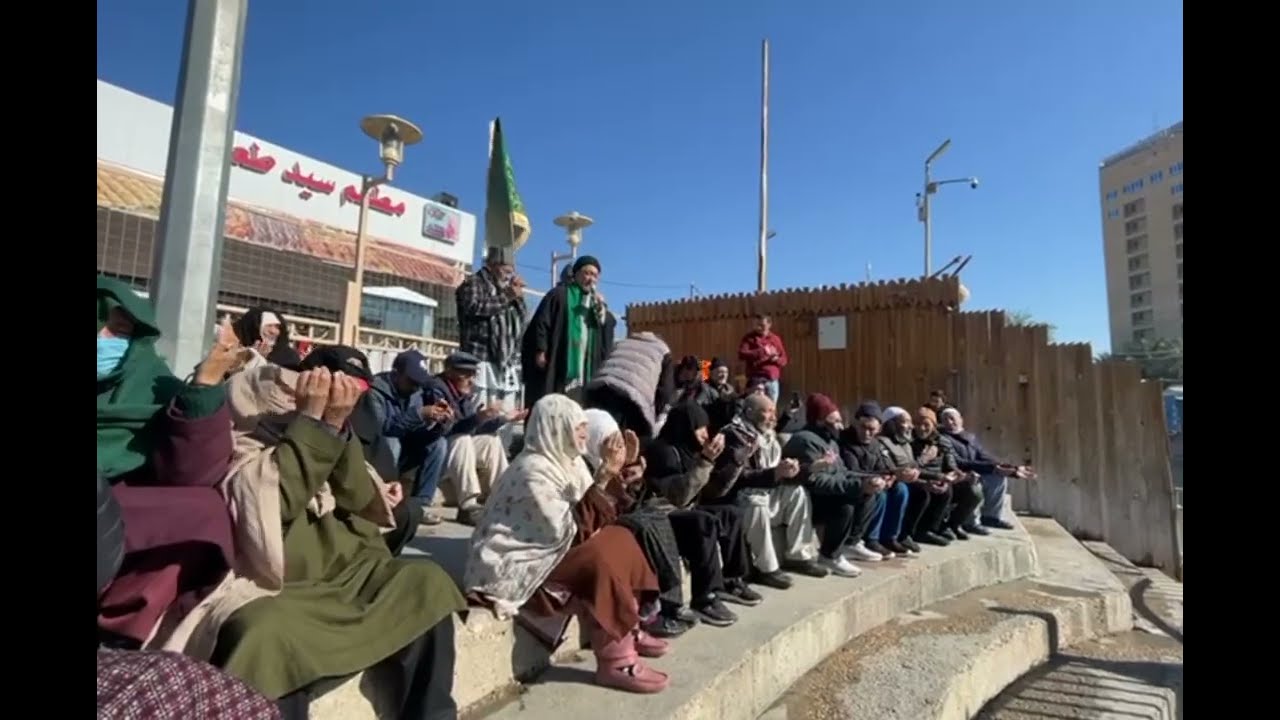 || کاروان باب الحوائج || نہر فرات پر مجلس کرتے ہوئے۔