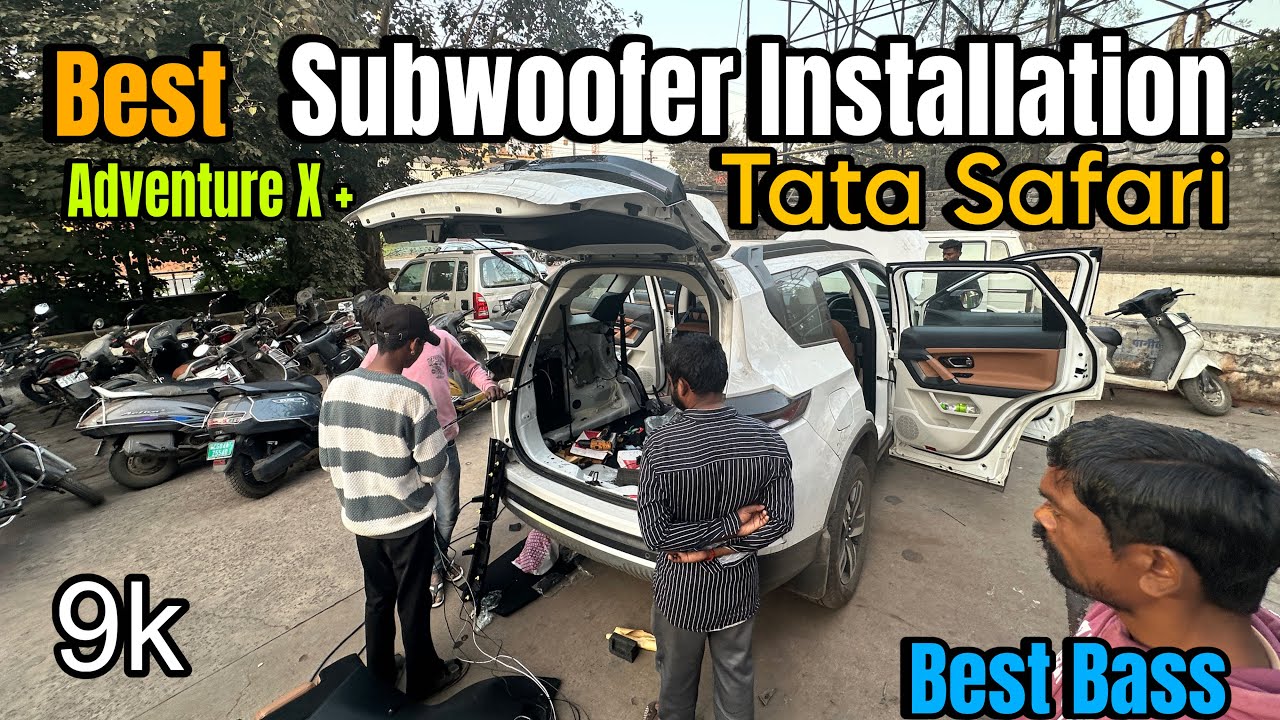 Upgrade Tata Safari Sound System | Subwoofer | Adventure X +