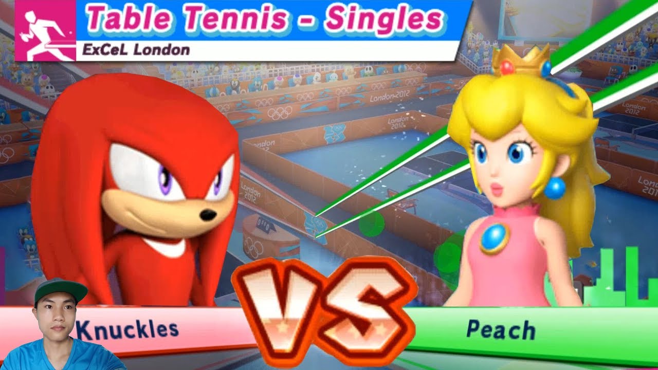Mario & Sonic At The London 2012 Olympic Games Table Tenis #71 Knuckles (CPU Hard)