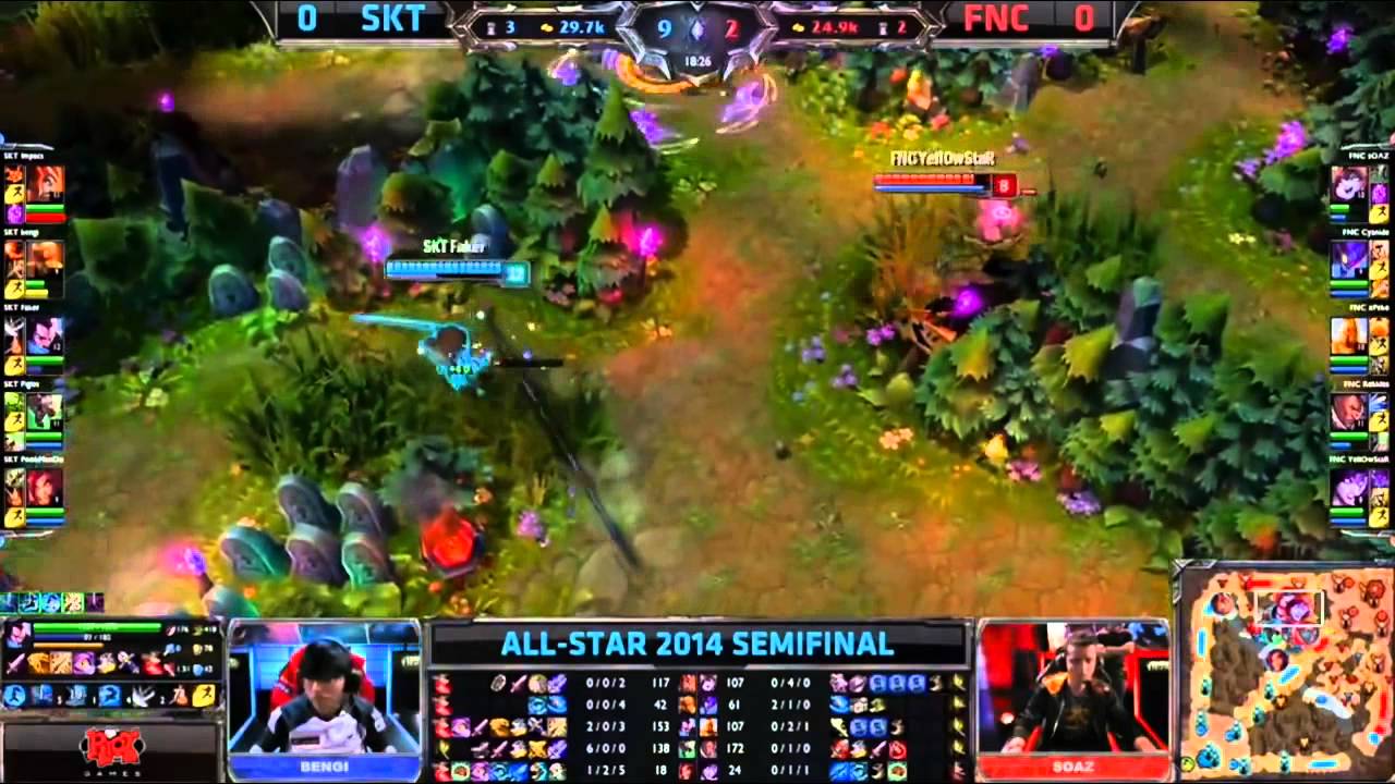 Faker all star 2014 highlight