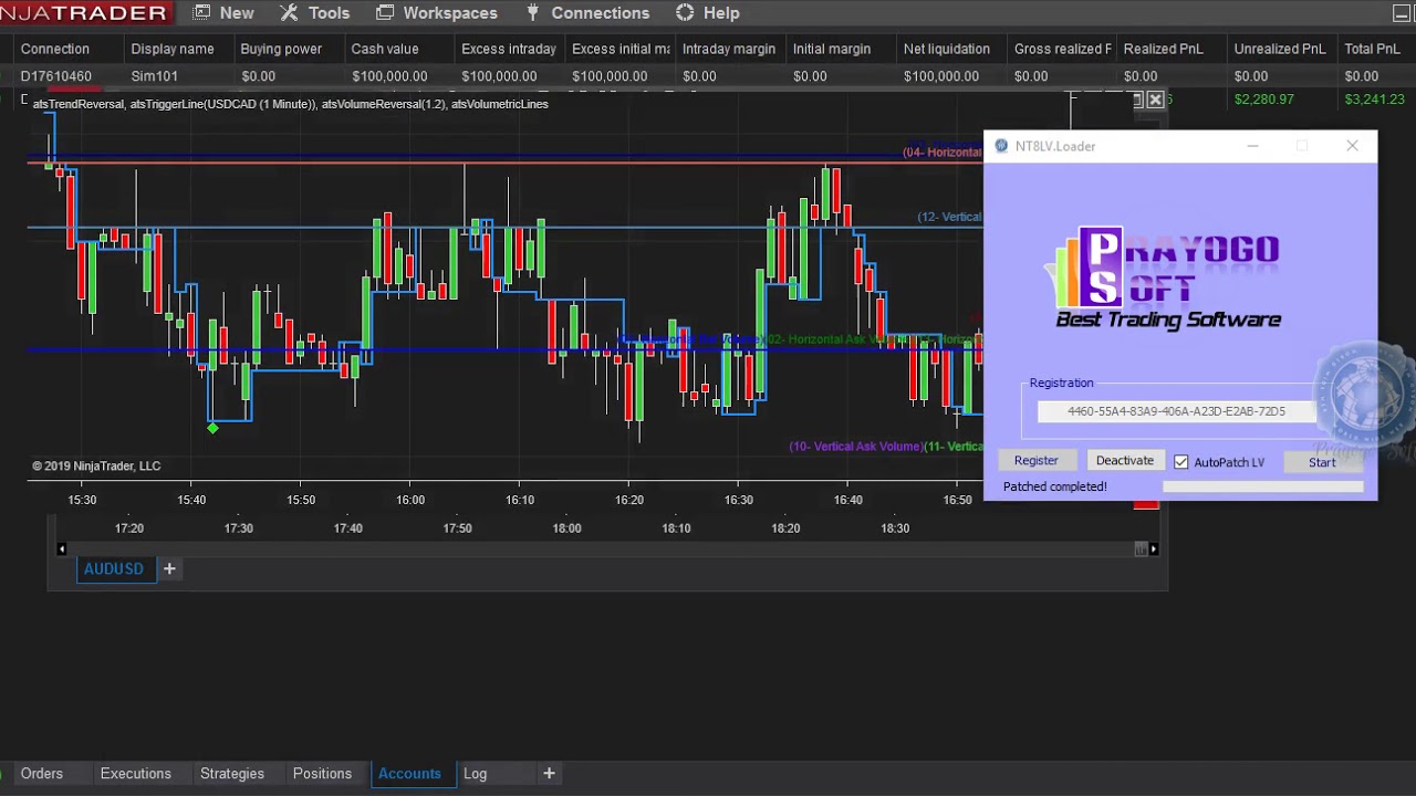 Ninja Trader 8.0.20.0 Multi-Broker Live +Static Super Dom + Vendor License Crack