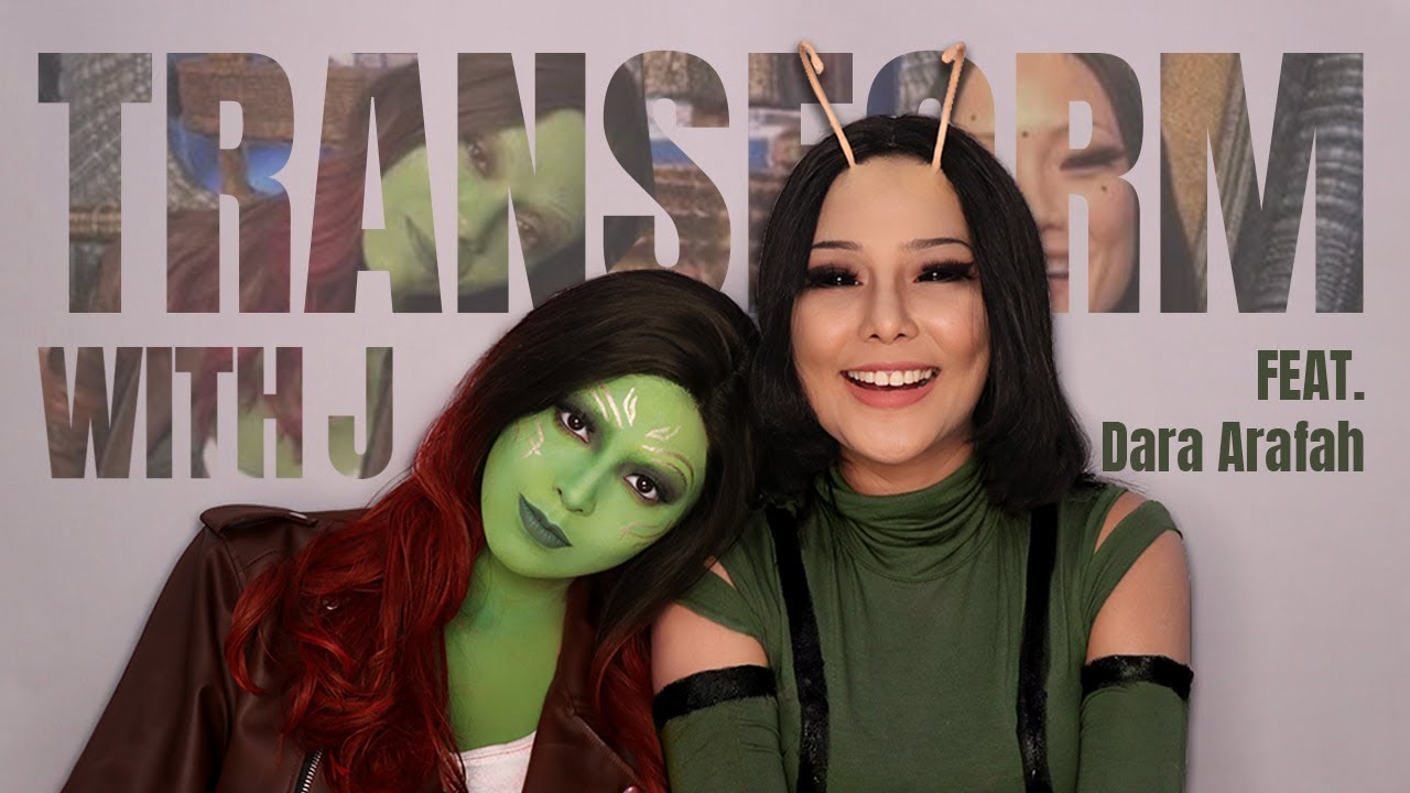 #TransformWithJ GAMORA AND MANTIS w/Dara Arafah || Jharna Bhagwani
