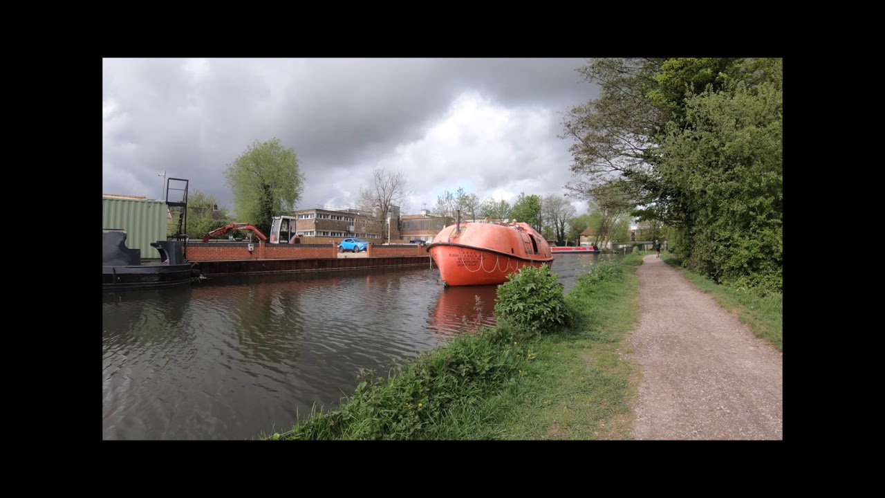 A lifeboat on the Kennet and Avon Canal, Newbury.