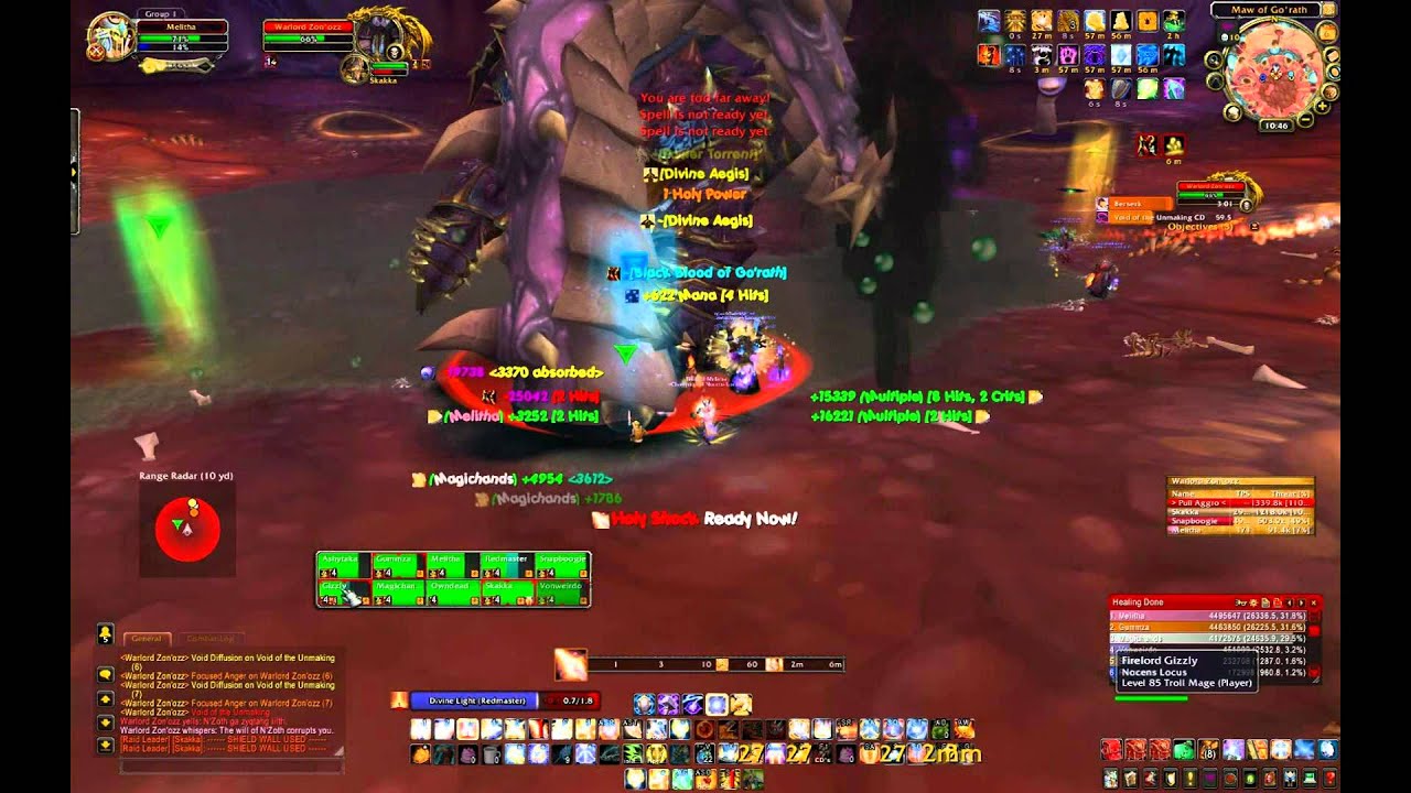 Nocens Locus vs Warlord Zon'ozz heroic (Paladin PoV)