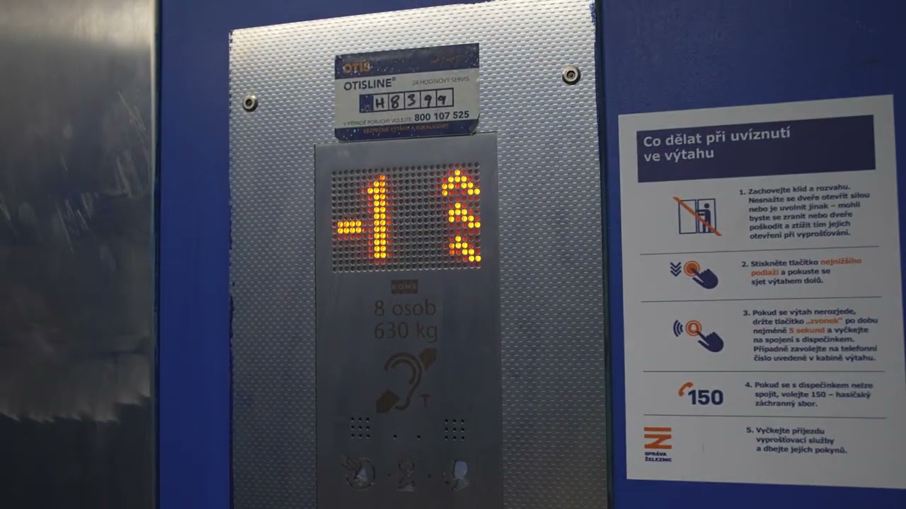 Czech Republic, Olomouc hlavní nádraží Train Station, KONE elevator