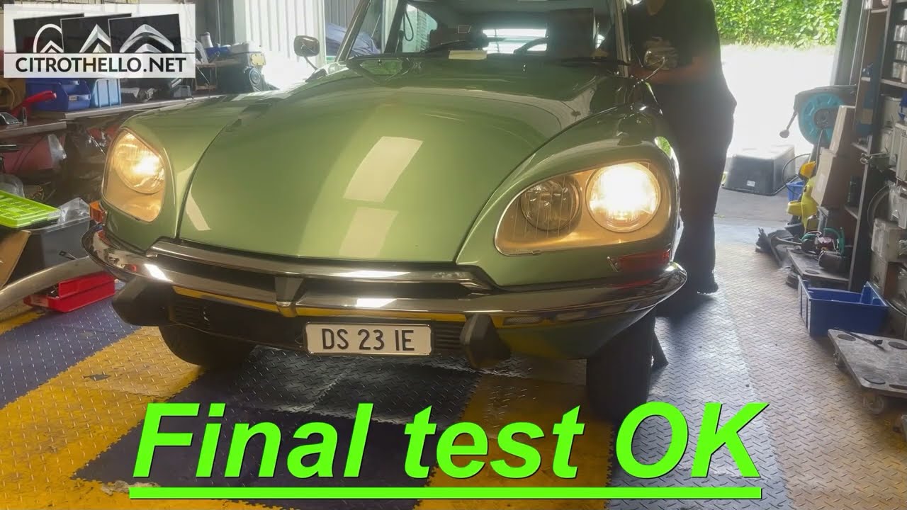 MY CITROEN DS 23 IE CHANGING BUMPER AND LIGHTS. #citroen #vintagecars #carrestoration #ds23