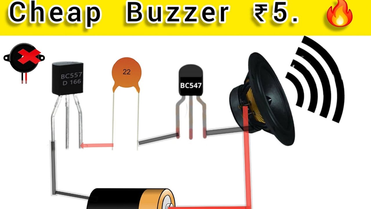 How To Make Buzzer At Home || BC 547 Buzzer || Kj Experiments