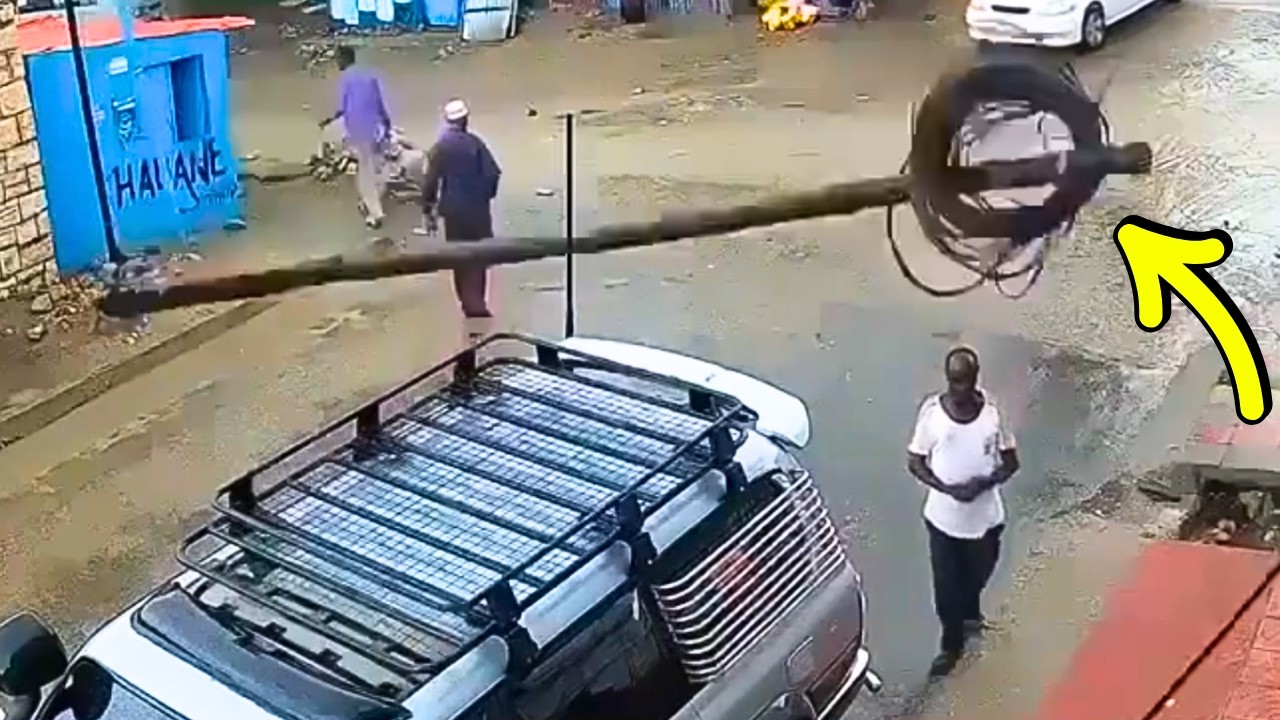 REALLY BAD POLE COLLAPSE ACCIDENT 💀