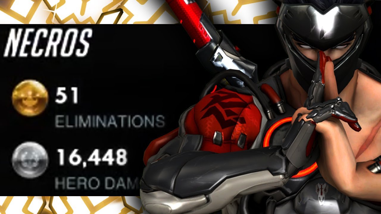 INSANE GENJI - NECROS! TOP 500 GENJI GAMEPLAY ! 51 ELIMS! [ OVERWATCH SEASON 15 ]
