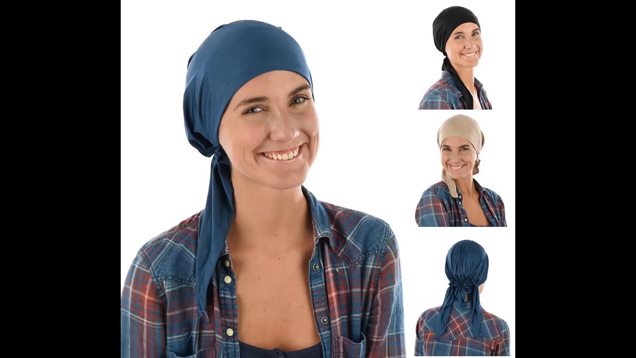 Soft Chemo Durag Head Wrap - Fitted Bandana Scarf for Hair Loss & Chemotherapy Patients