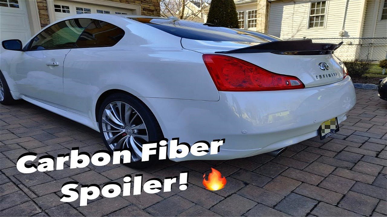 G37 CARBON FIBER SPOILER Install! (Jaliscos Carbon Fiber)