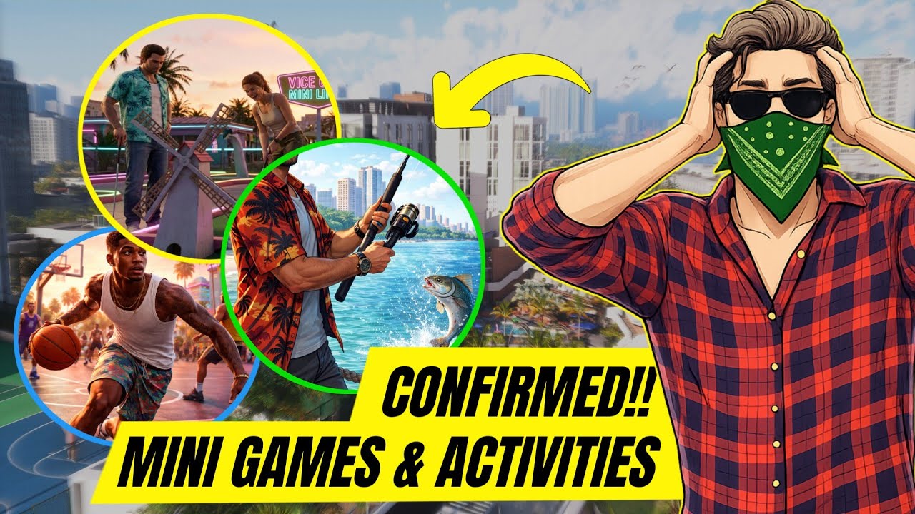 GTA 6 Confirmed Mini Games & Activities Revealed From Trailer & Leaks!
