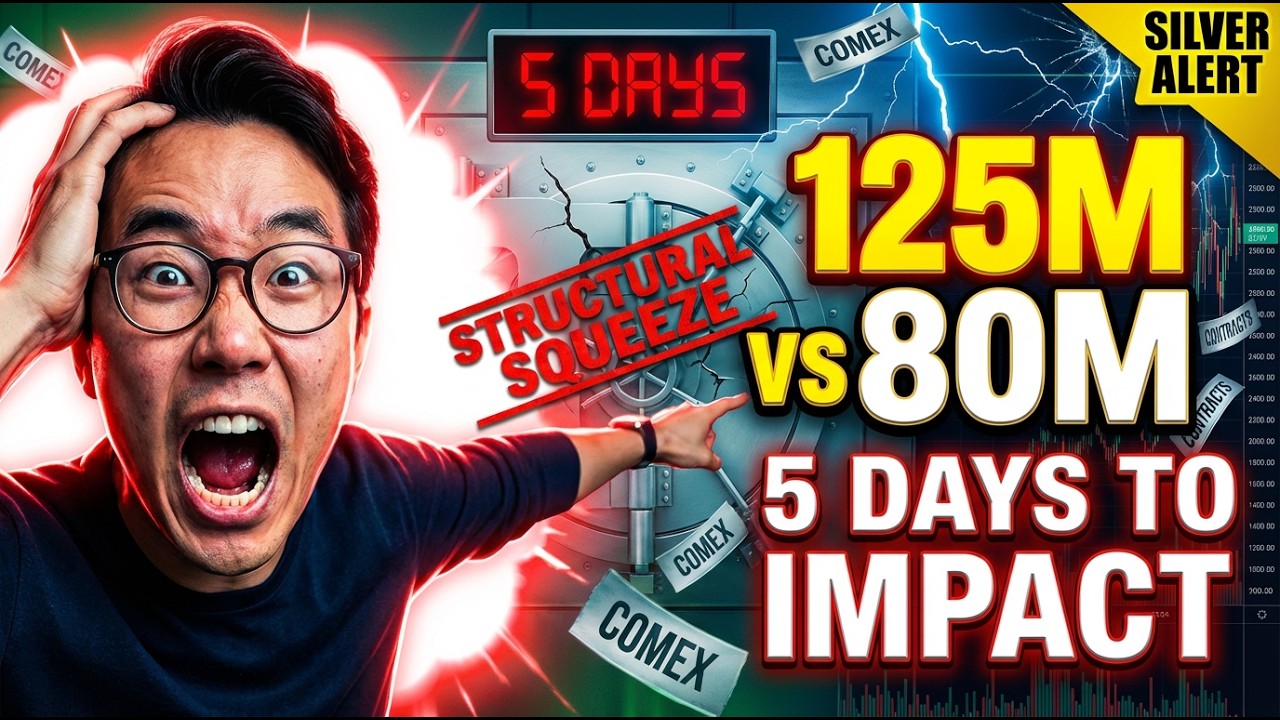 JUST IN: 5 DAYS LEFT: 125M Oz Demand vs 80M Silver - COMEX SQUEEZE Coming?
