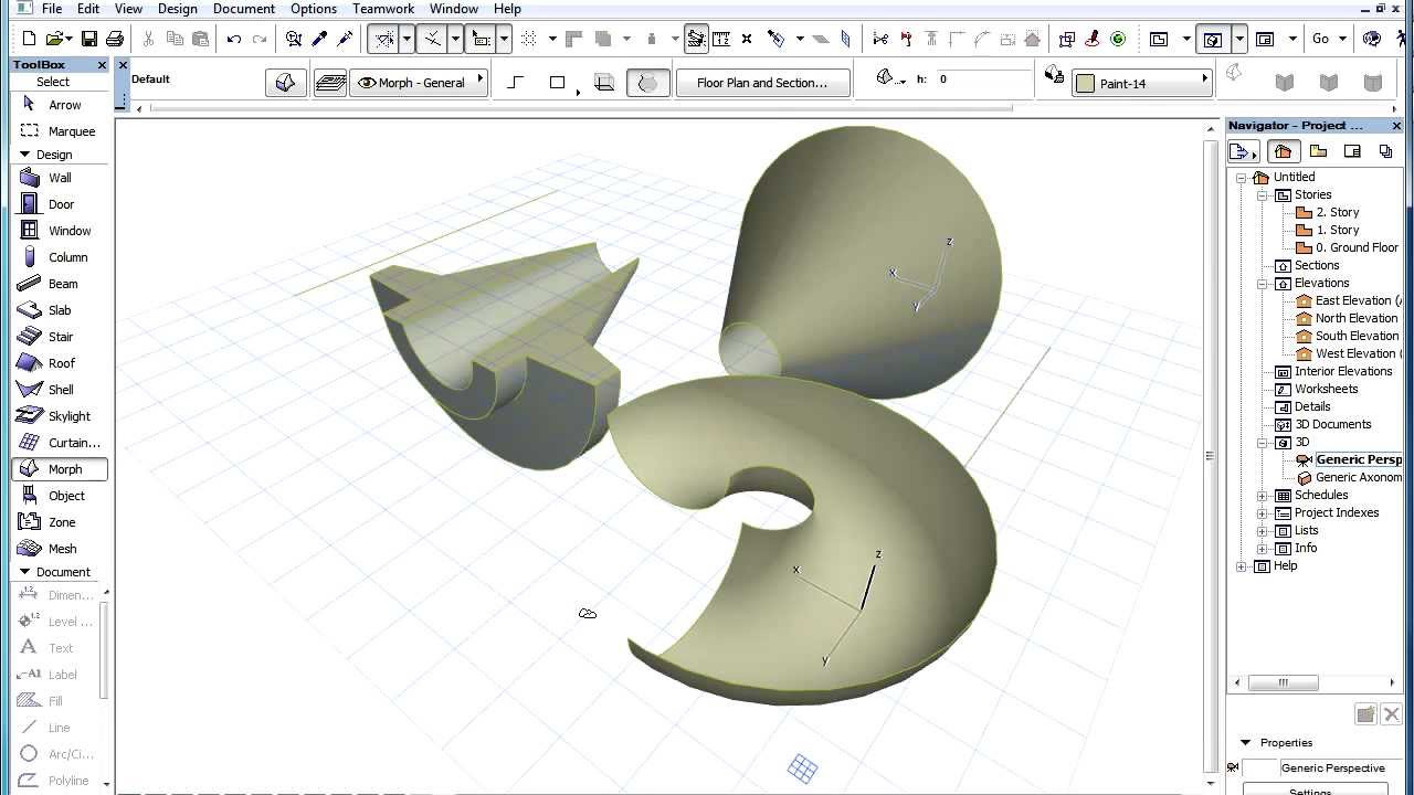 The ARCHICAD MORPH Tool - Creating a Revolving MORPH Shape