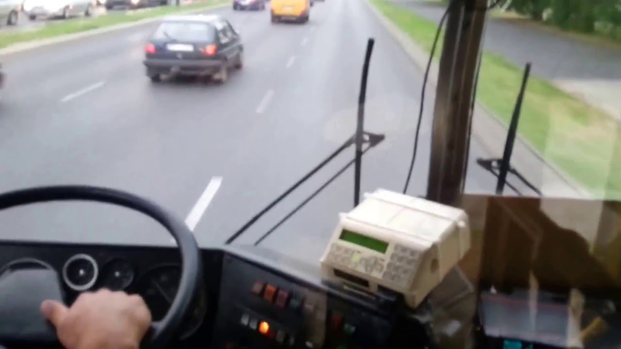 Ostatni liniowy zjazd do zajezdni Ikarus 280.70E MPK Ł&oacute;dź 1553 99A/9 18.09.2015