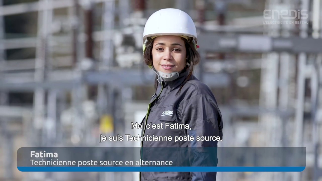 Fatima, technicienne poste source en alternance