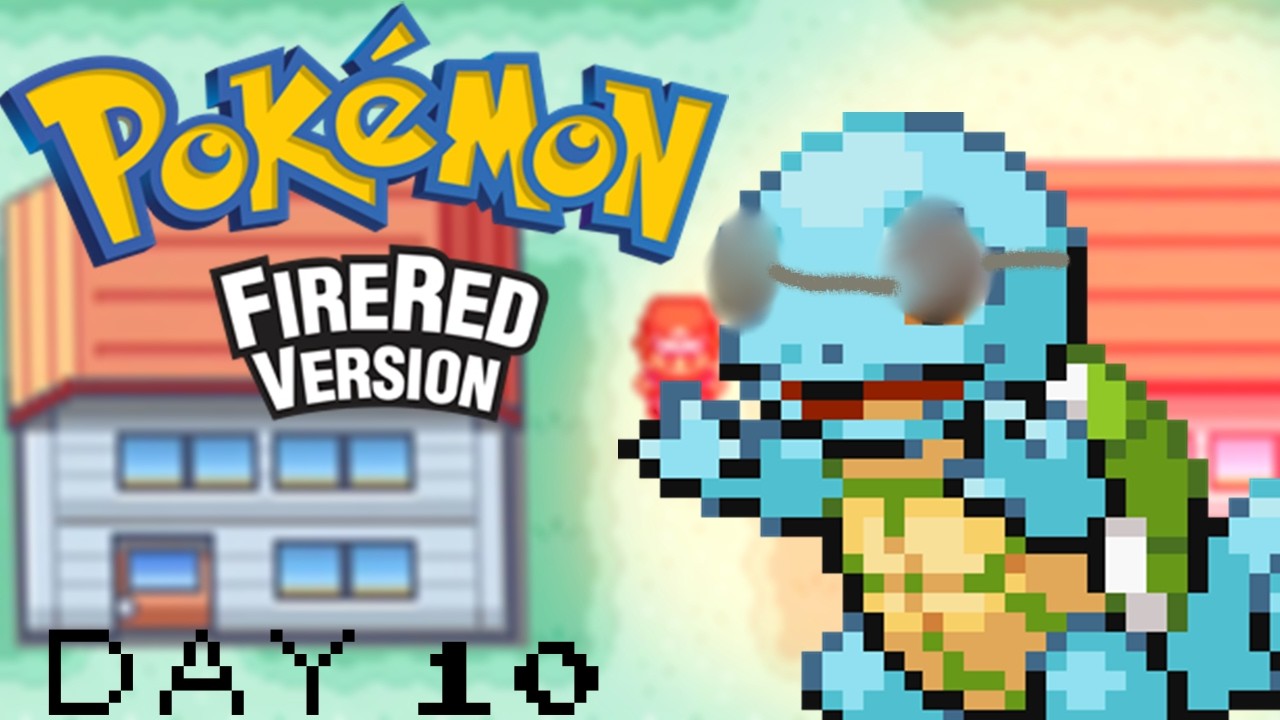 DAY 10 TRYING TO GET A SHINY SQUIRTLE POKEMON FIRE RED