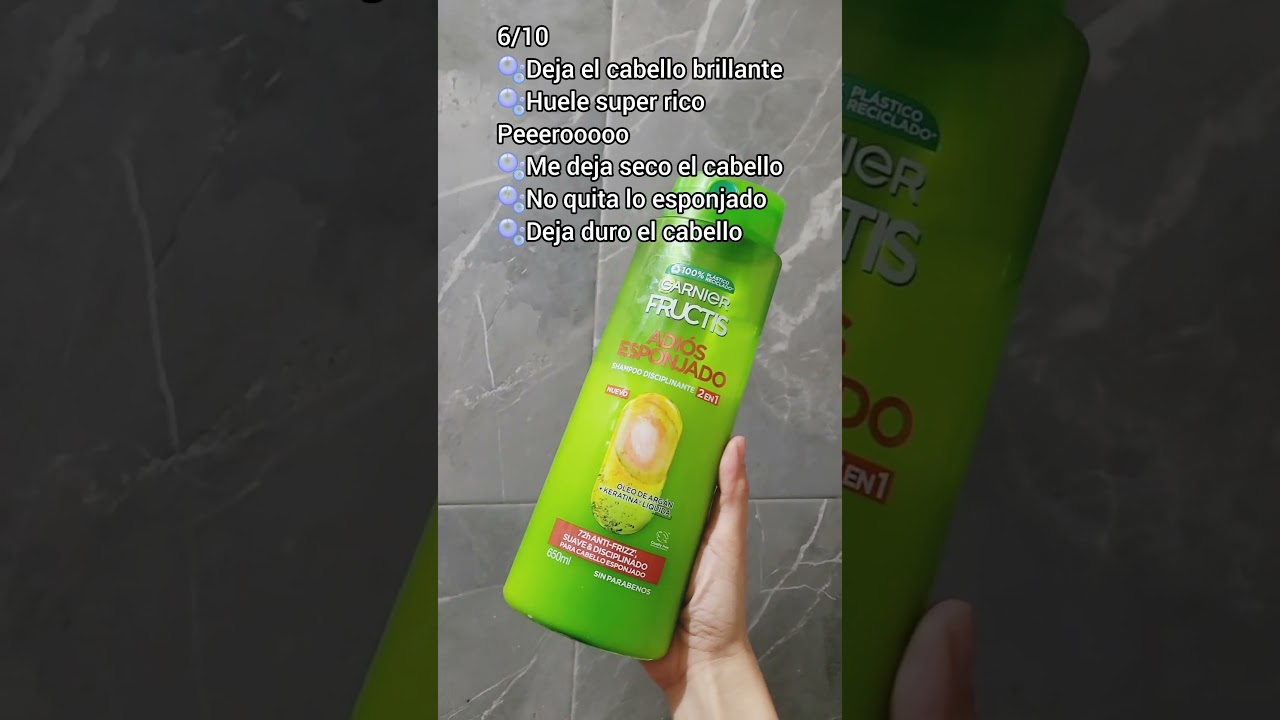 Shampoo garnier fructis adios esponjado🌱🫧✨️🩷