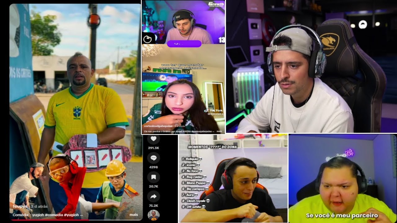 CORINGA REAGINDO A VIDEOS DO TIK TOK