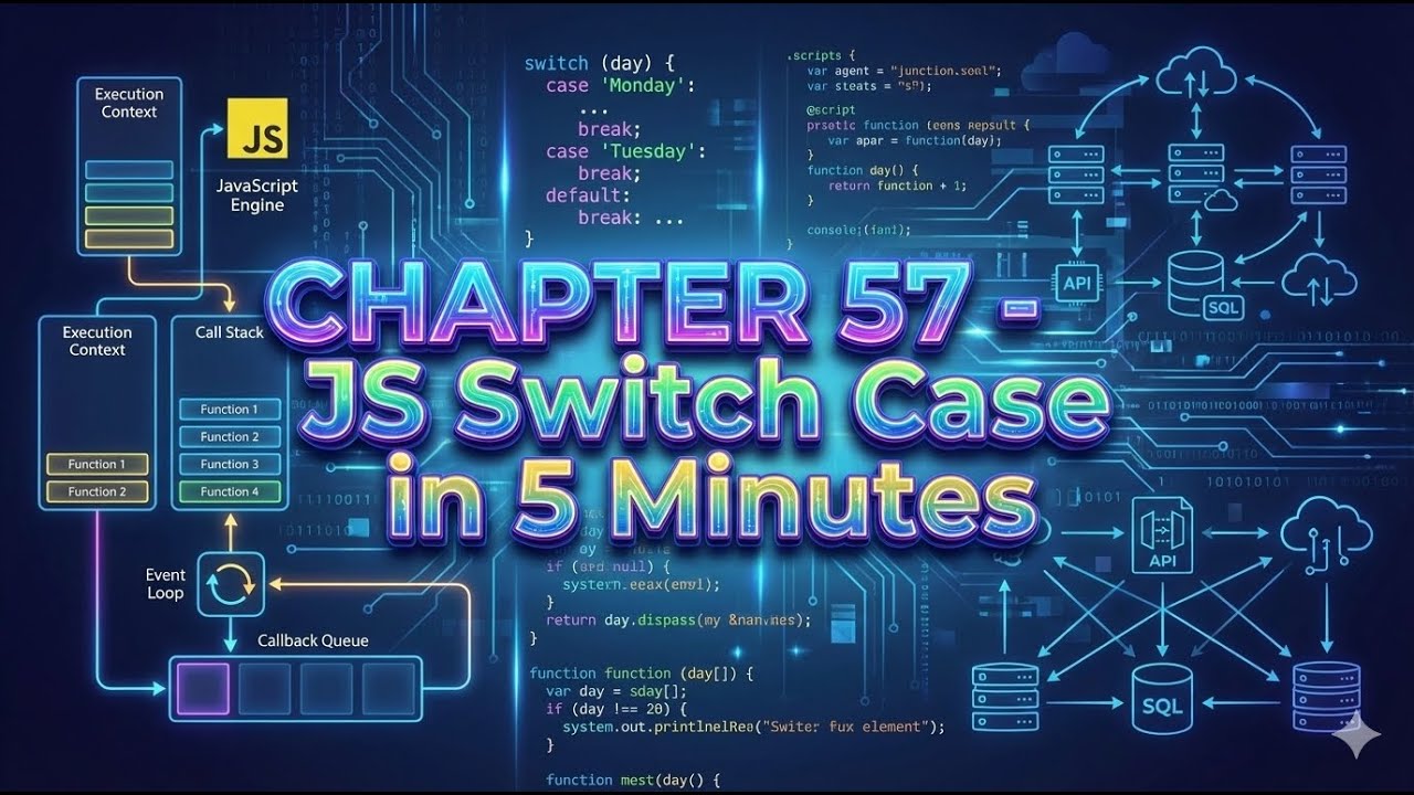 The Complete JavaScript in Malayalam - Chapter 57 - JavaScript Switch Case in 10 Minutes.