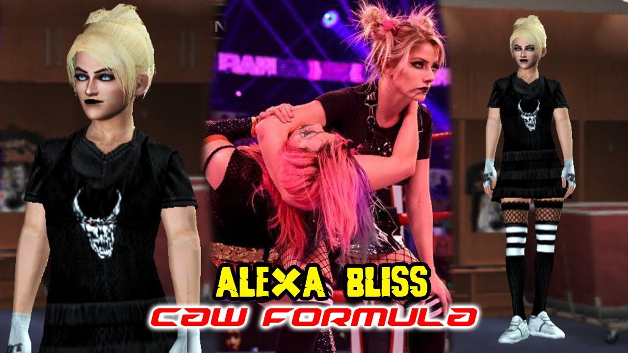 ALEXA BLISS black dress attire CAW | SVR2011 How to create a wrestler