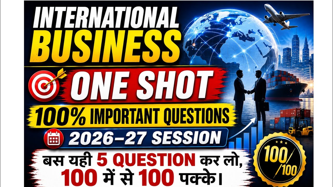 International business one shot 2026-27 | international business imp ques 2026-27 | du Sol ignou 