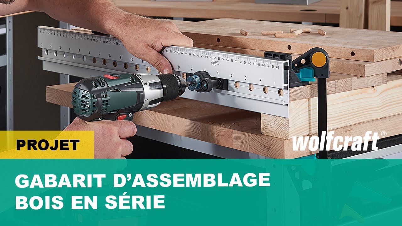 Comment réaliser des perçages en série précis - Gabarit de perçage | wolfcraft