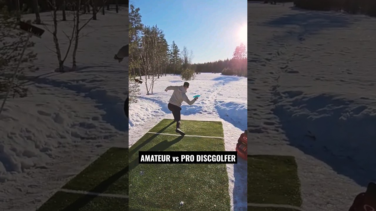 AMATEUR vs PRO DISCGOLFER pt.1🔥 #discgolf #shorts  #finland #thoughtspace #proplayer #amateur