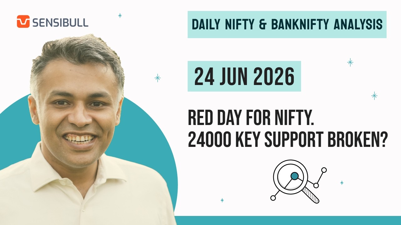 NIFTY & BANK NIFTY Analysis for Tomorrow | Stock Market Outlook | 24 June 2026, Wednesday