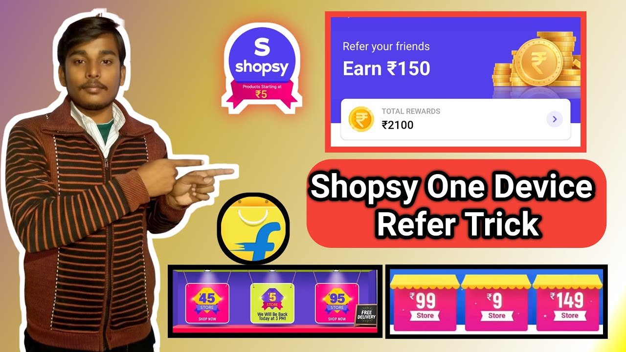 Shopsy One Device Unlimited Refer Trick 🔥 Shopsy Unlimited Trick ll Shopsy & Flipkart ₹5 Sale Trick