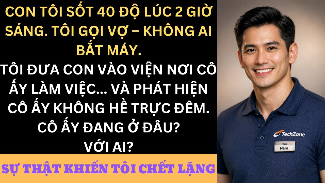 Vợ Tôi Nói Dối Trực Đêm — Tôi Đưa Con Vào Viện Và Phát Hiện Sự Thật Kinh Hoàng