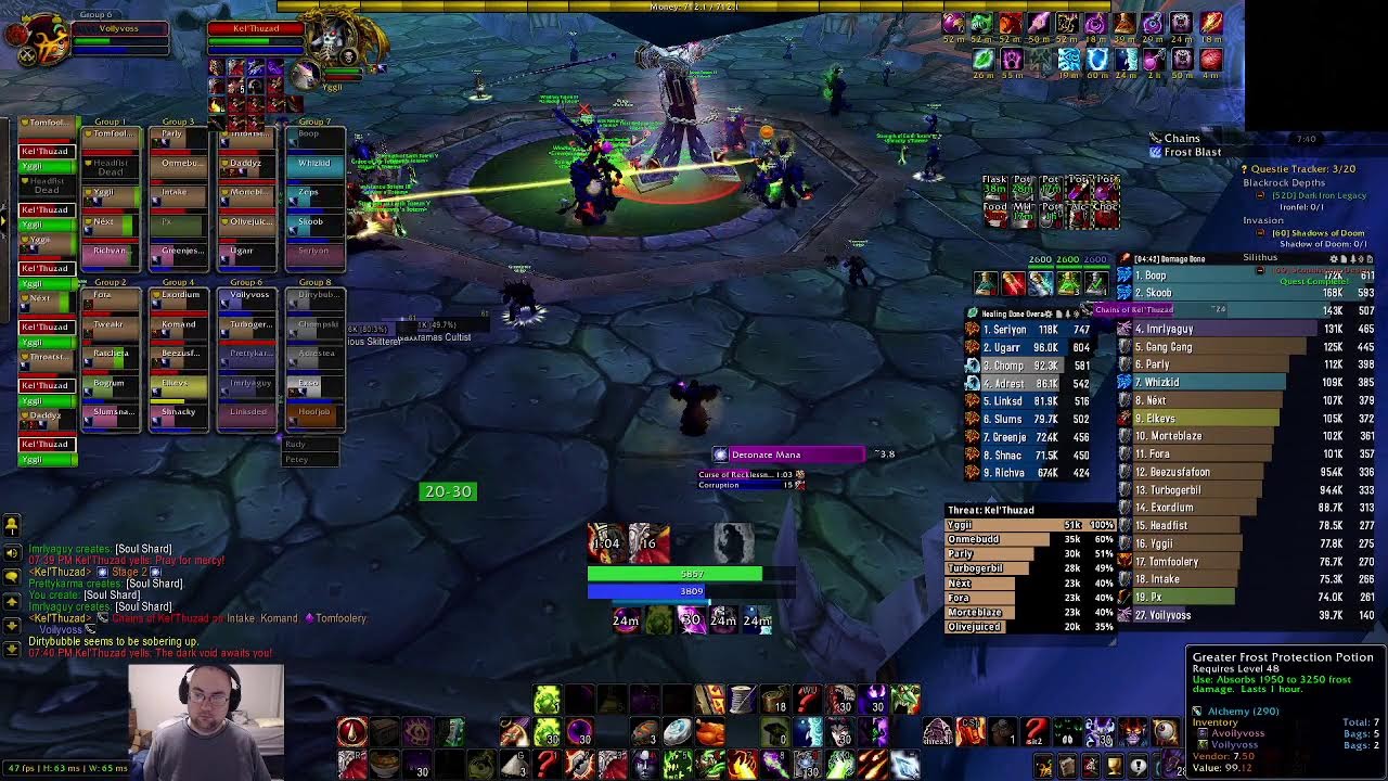 drip Naxx last raid before pre-patch Warlock 1/6