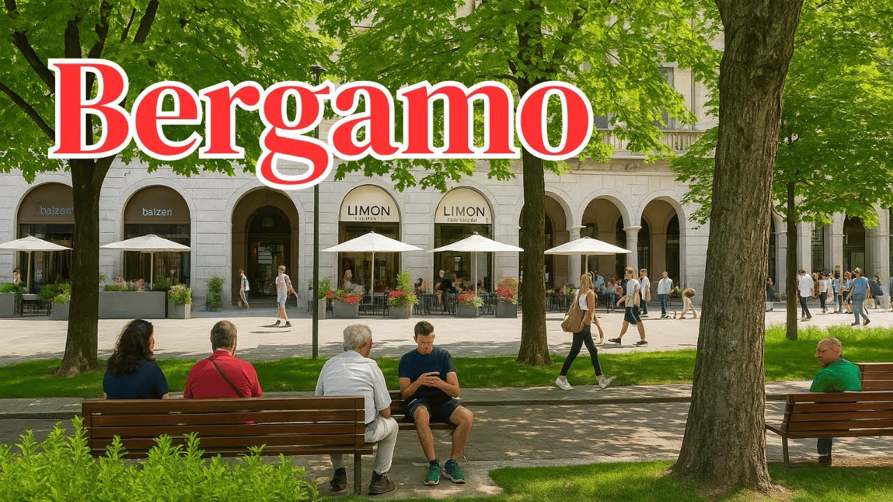 Walking in Bergamo, Italy 🇮🇹 Stunning Medieval City - 4K 60fps