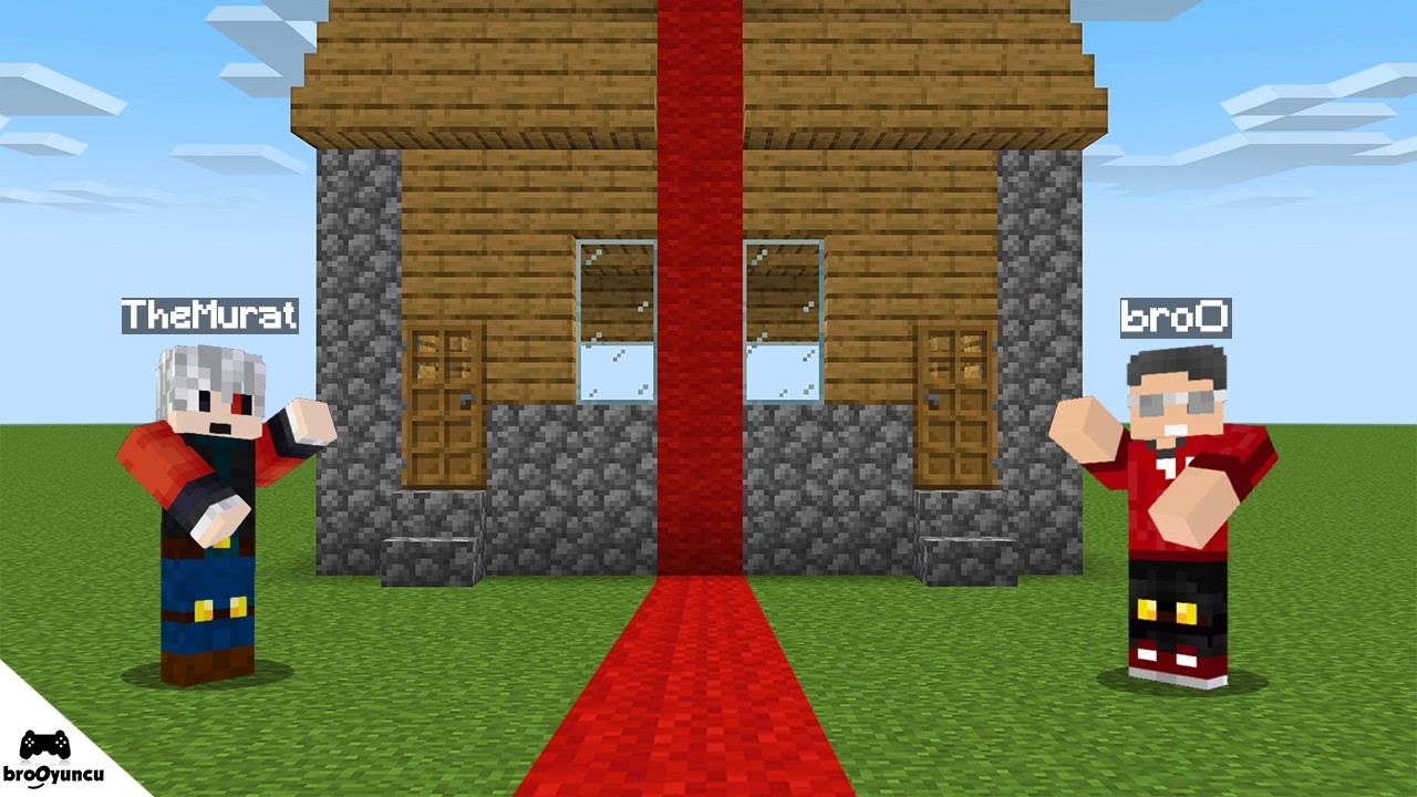 MİNECRAFT İKİYE BÖLDÜĞÜMÜZ EVDEN KAÇIŞ