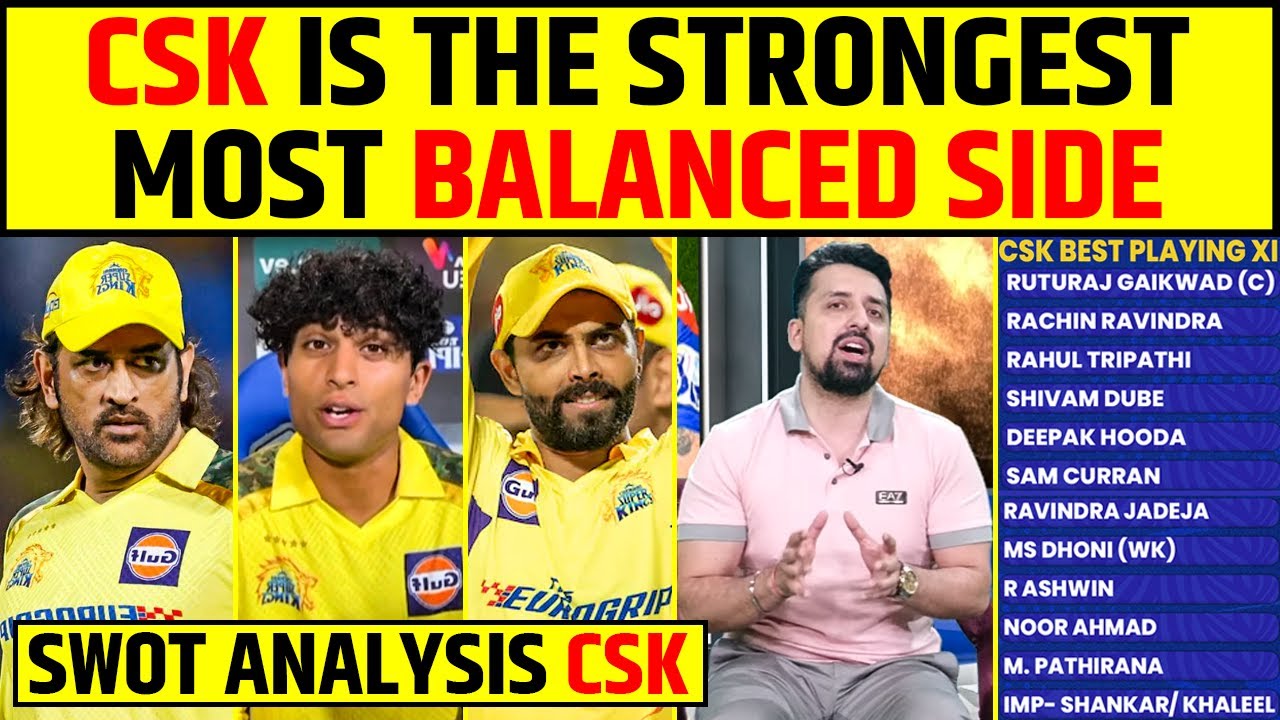 CSK IS THE STRONGEST & MOST BALANCED SIDE || SWOT ANALYSIS CHENNAI SUPER KINGS #ipl2025 #csk