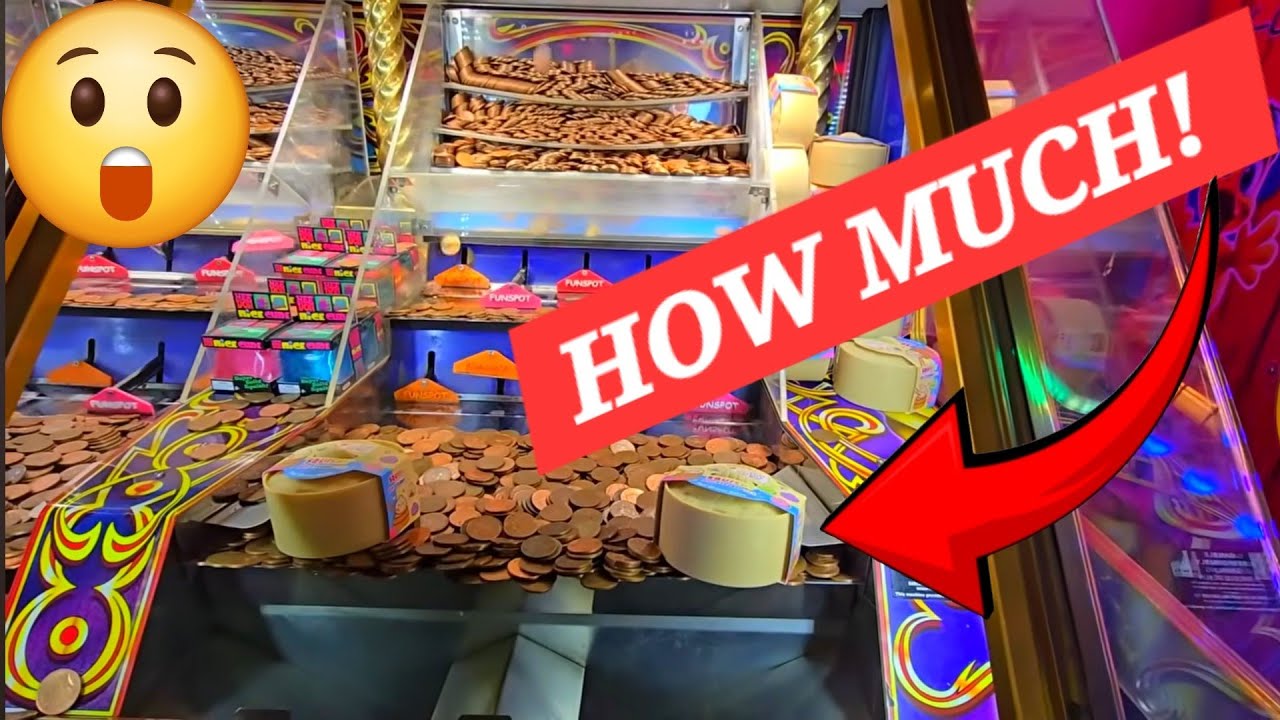 RUDE DUCK! 2P PUSHERS CLAW MACHINES and more. UK HOLIDAY RESORT HORNSEA.