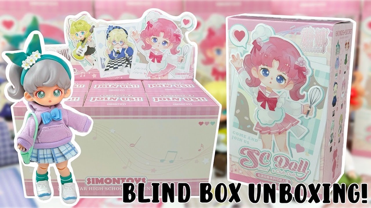 LET'S OPEN 6 ADORABLE BJD BLIND BOXES! Teennar High School Student's Club Ball Jointed Dolls!