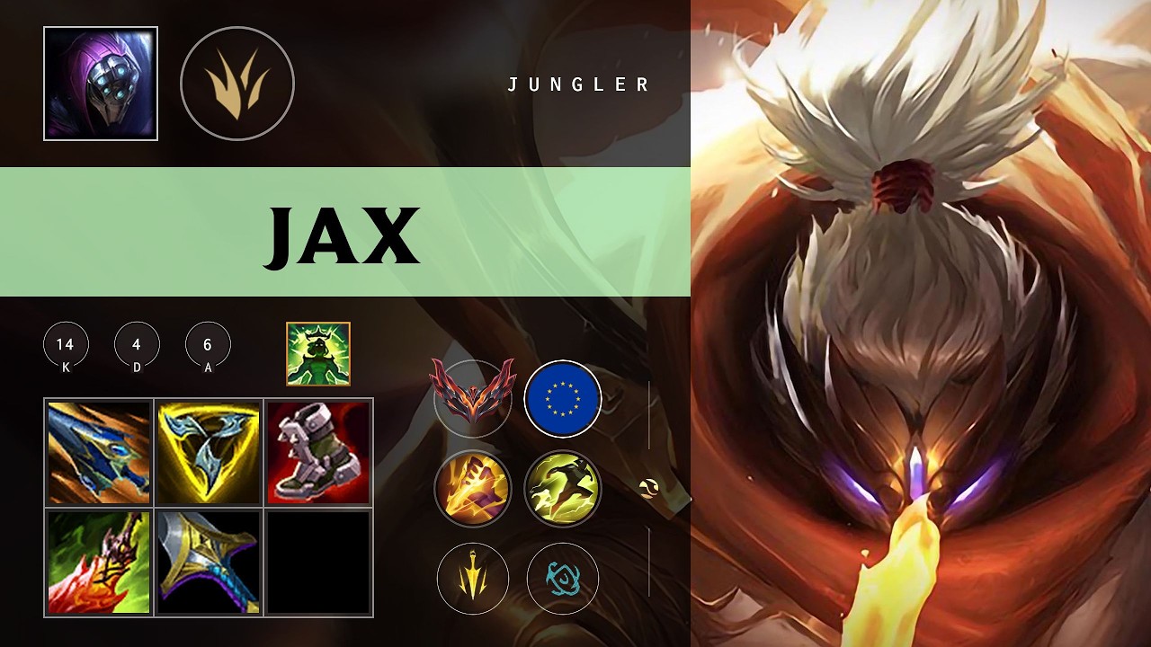 Jax Jungle vs Zed - EUW Grandmaster Patch 26.10