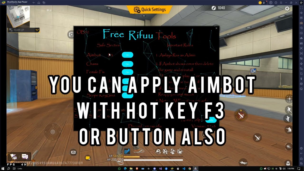 Free pc panel 100% antiban for Rank pushing! Join discord for download it👽