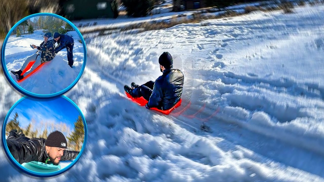 FABRICAMOS UMA PISTA DE ESQUI NO QUINTAL DA NOSSA CASA NA NEVE! ❄️‹ Danilo Crespo ›