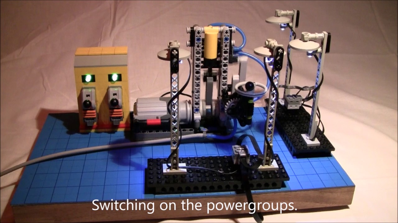 Lego Pneumatic Electric Generator