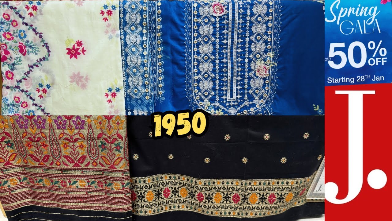 🔥 J. FLAT 50% 40%OFF SALE 2026 📣 j. Eid  unstitched Sale collection 2026📣 j.sale 2026