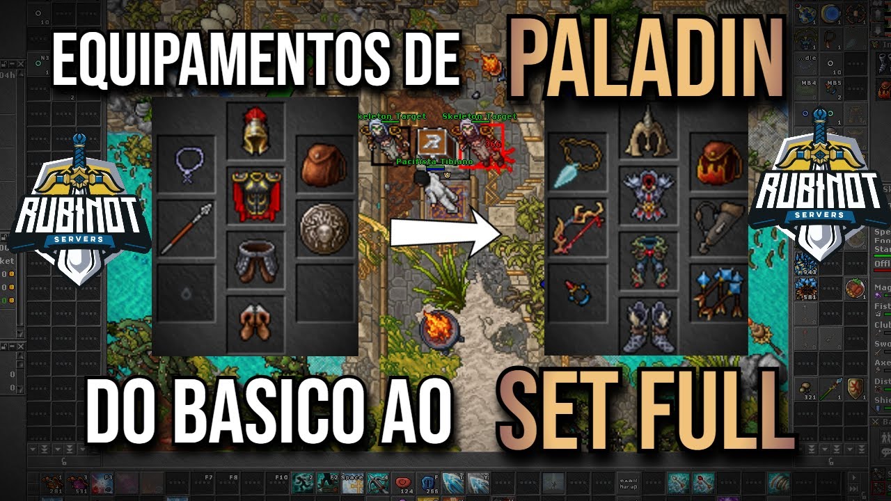 Guia de Equipamentos  de Paladinos no RubinOT!